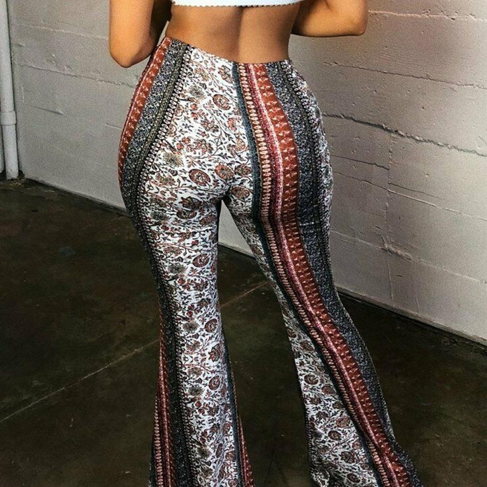 COPY - Boho Bell Bottom Flared Leggings